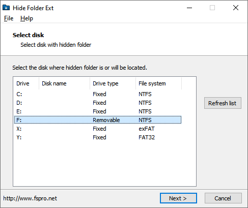 Okladka Hide Folder Ext