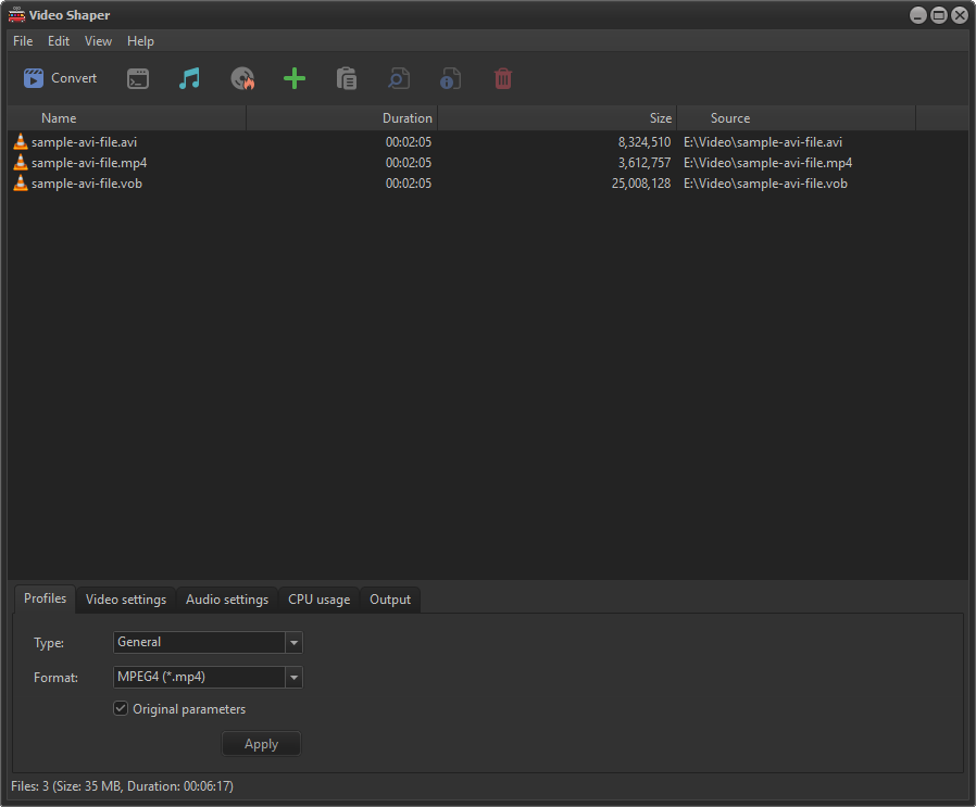 Video Shaper