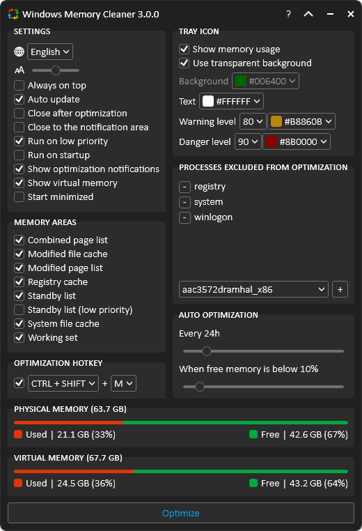 Windows Memory Cleaner