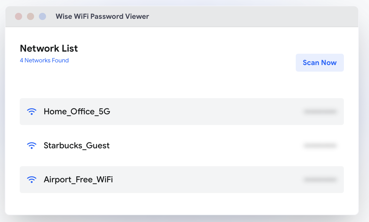 Wise Wifi Password Viewer