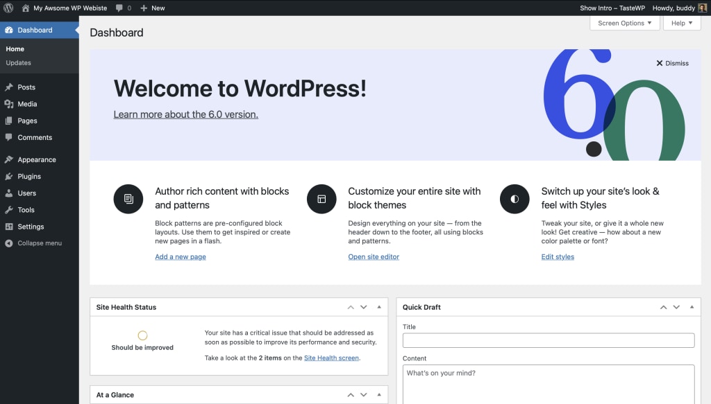 Okladka WordPress
