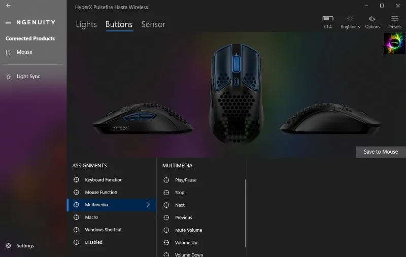HyperX Pulsefire Haste Wireless