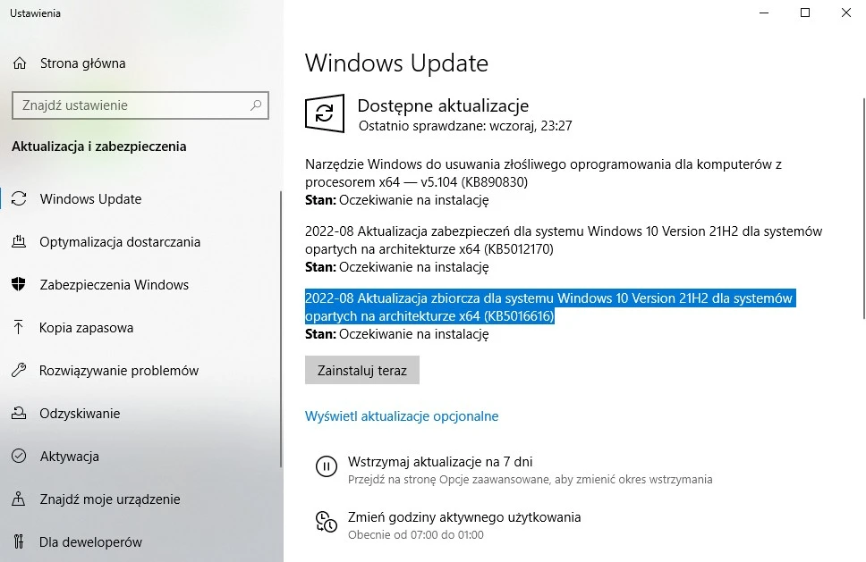 aktualizacja sierpniowa windows 10