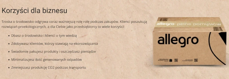 Allegro Smart zachęca do ekologii. Użyj ponownie kartonu do sprzedaży na Allegro Lokalnie