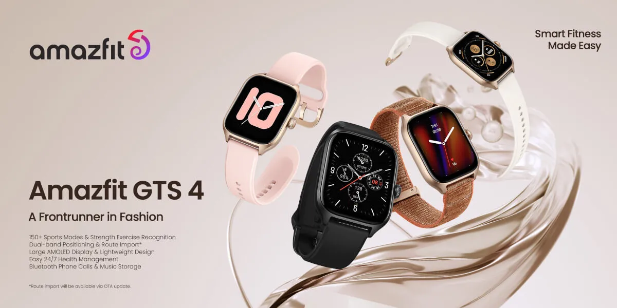 Nowa linia jeszcze bardziej zaawansowanych smartwatchy Amazfit GTR 4 i GTS 4 i GTS 4 Mini