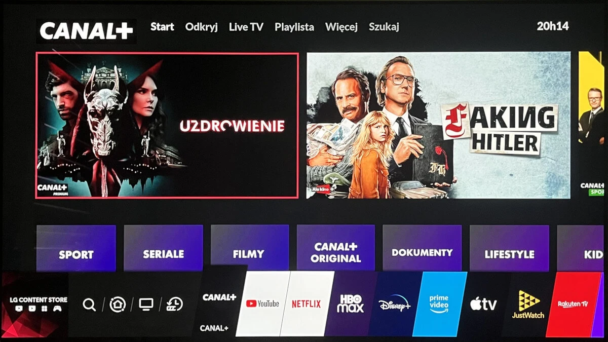 Aplikacja Canal+ Online w końcu także na telewizorach LG z WebOS