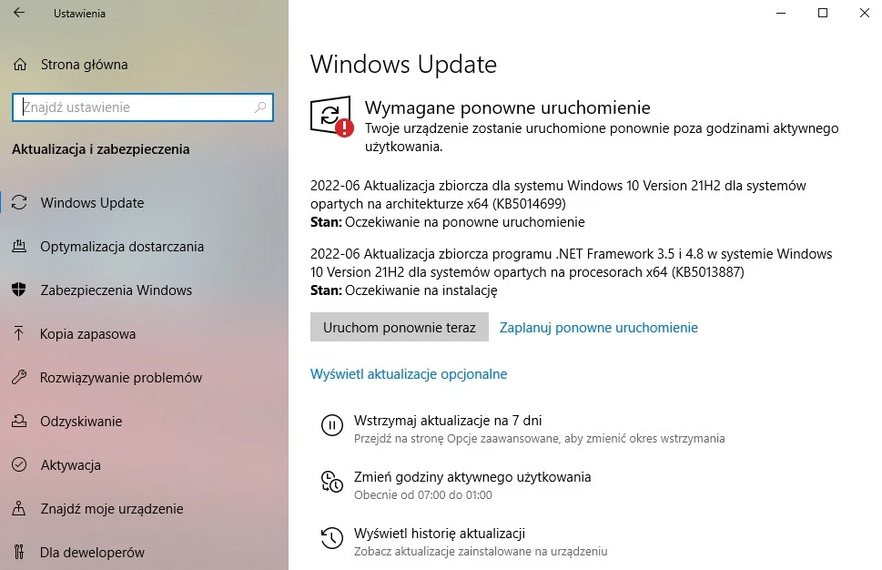 czerwcowa aktualizacja windows 10