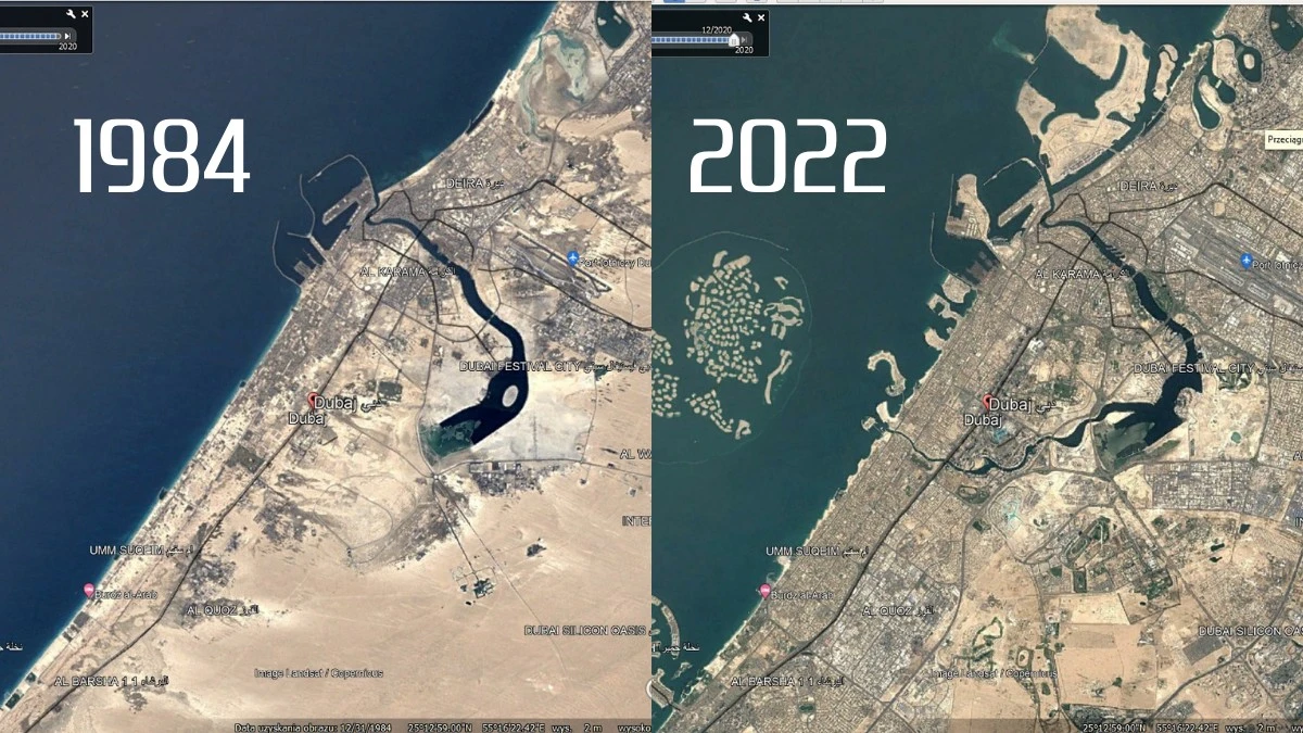 dubaj 1984 vs 2022