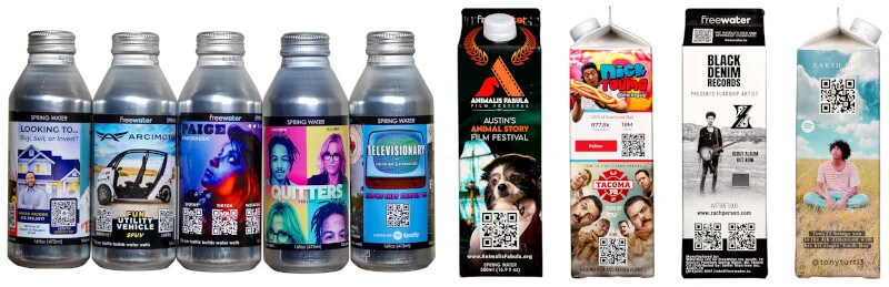 Genialny biznes. Rozdają butelkowaną wodę sprzedając reklamy z QR na opakowaniach