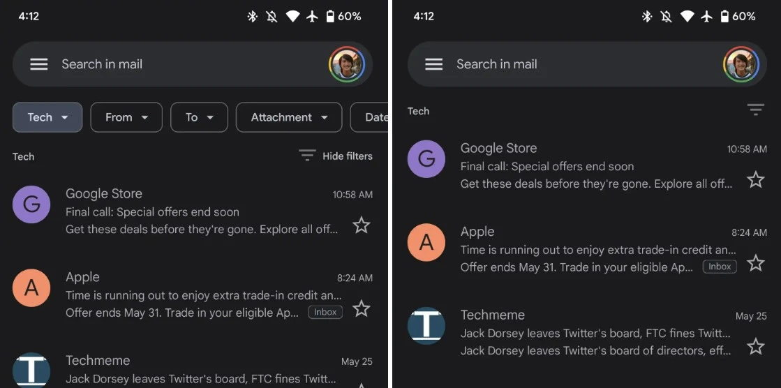 gmail android filtry 4