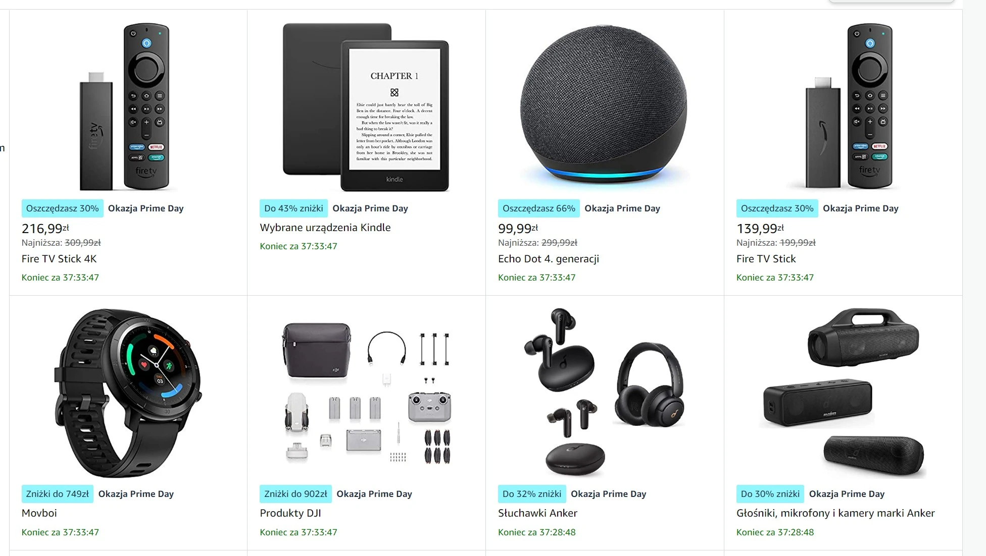 promocje amazon prime day