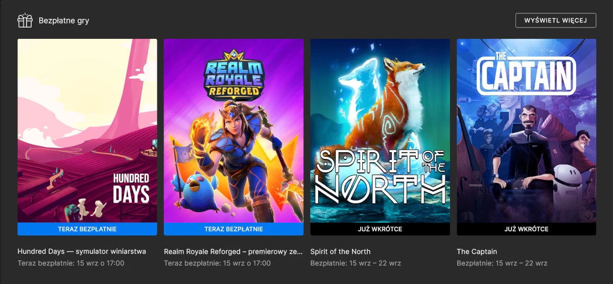 Mroźne i kosmiczne przygody w Spirit of the North i The Captain za darmo na Epicu