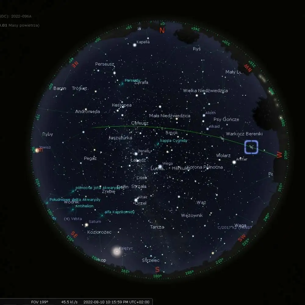 starlinki w polsce 10 sierpnia 1