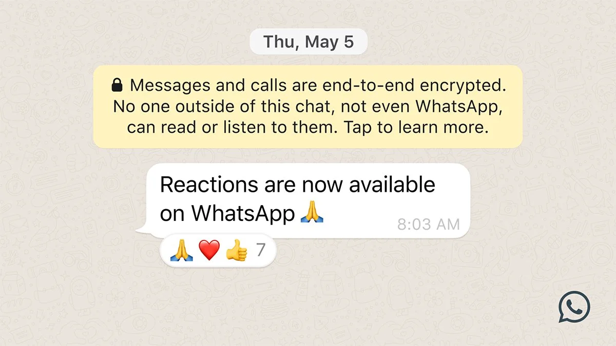 whatsapp reakcje nowosc 3
