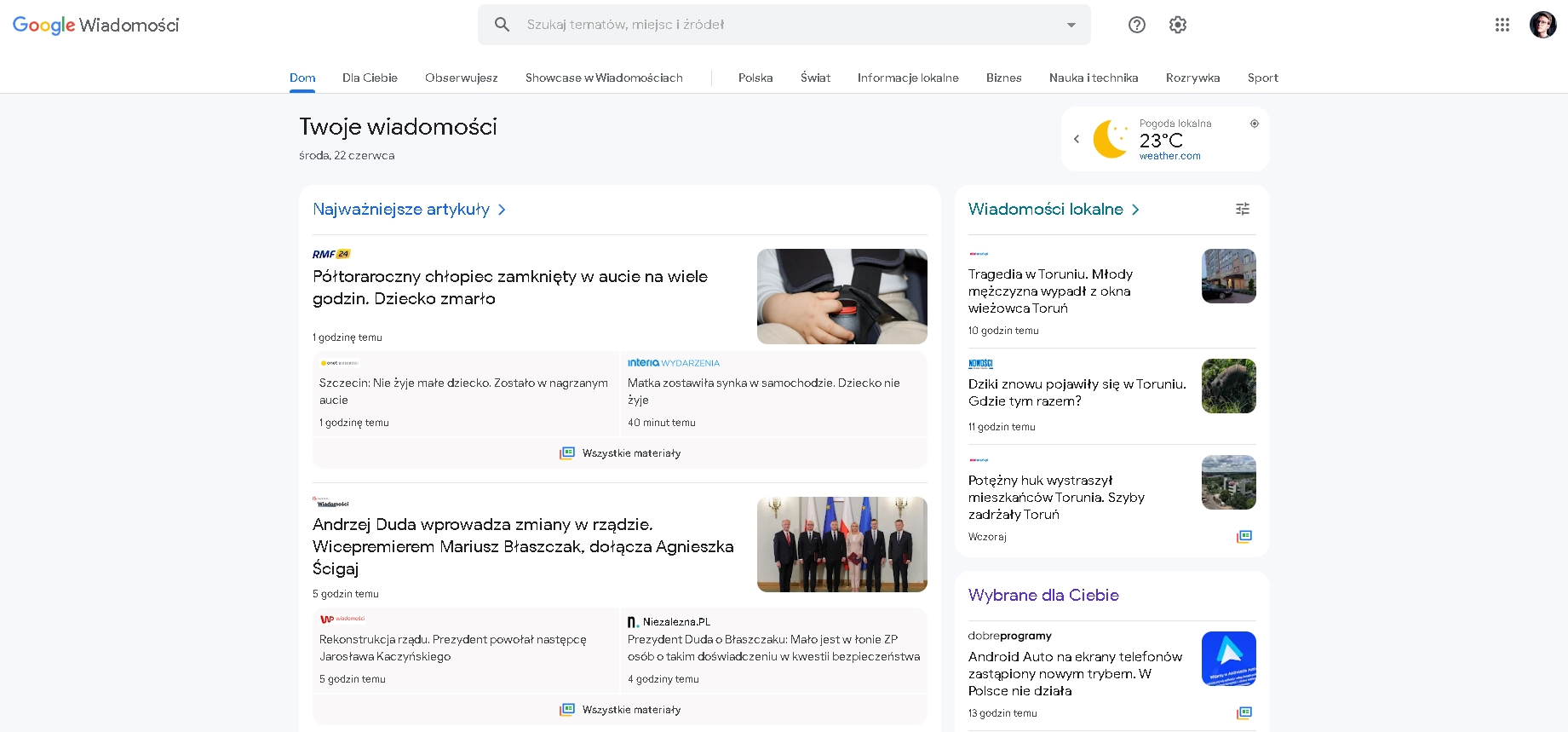 wiadomosci google nowosci 4