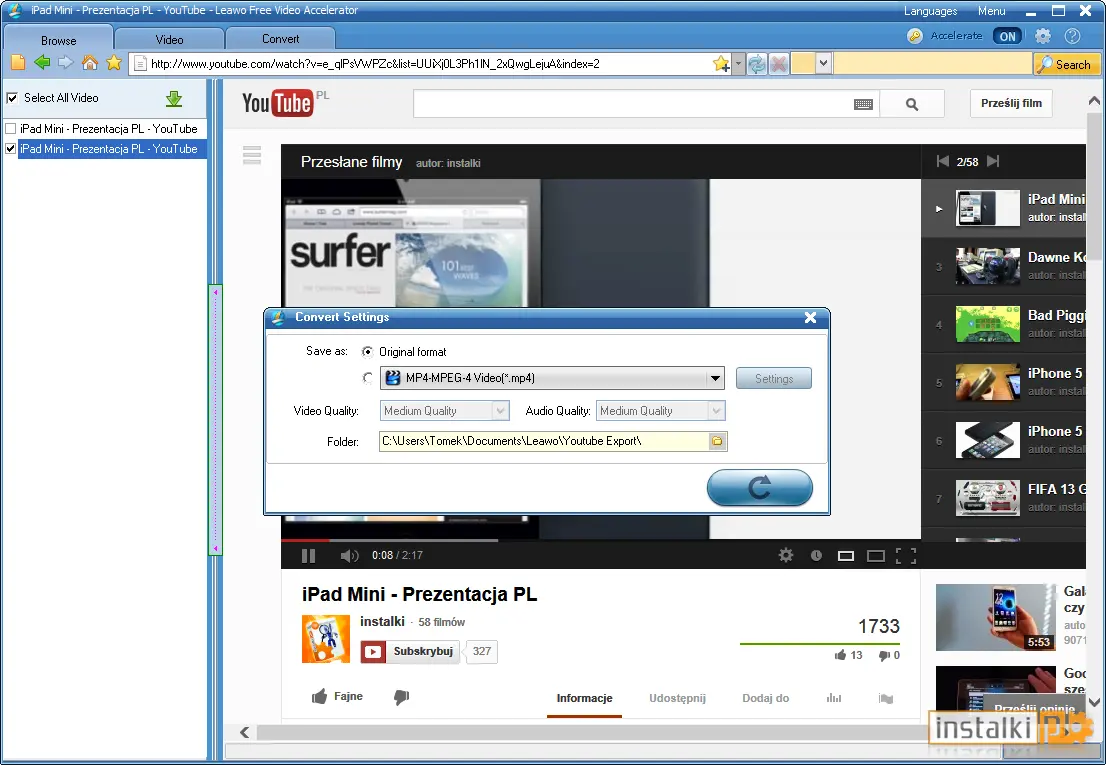 Leawo YouTube Downloader