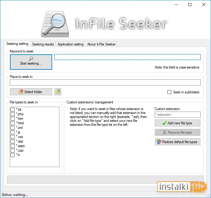 Okladka InFile Seeker