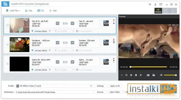 Okladka AnyMP4 MTS Converter