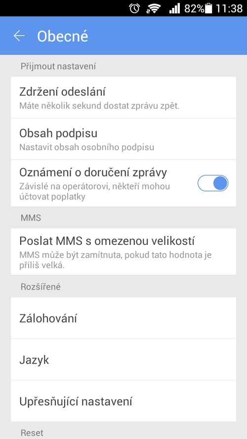 GO SMS Pro Czech package