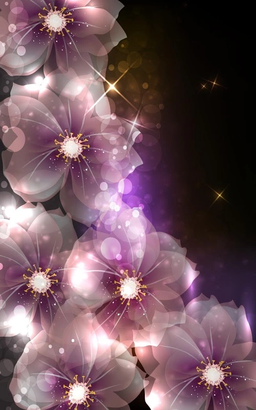 Świecące Kwiaty Tapety Na Żywo