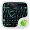 GO Keyboard Black Cyan Theme