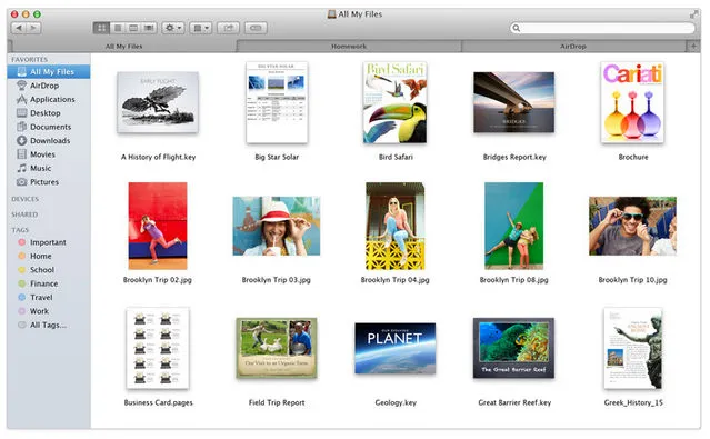 Karty w Finderze Karty w Finderze