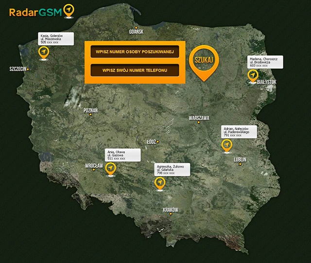Strona główna serwisu RadarGSM