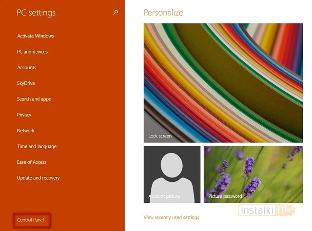 update 1 panel sterowania