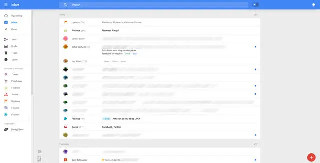 nowy wygląd Gmaila