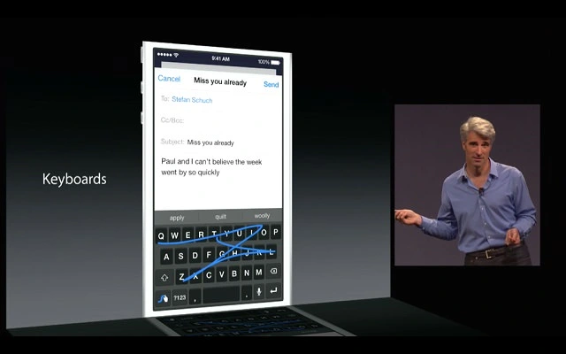 ios8 klawiatury