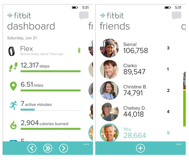 Aplikacja Fitbit jest już dostępna dla użytkowników smartfonów z systemem Windows Phone 8.1