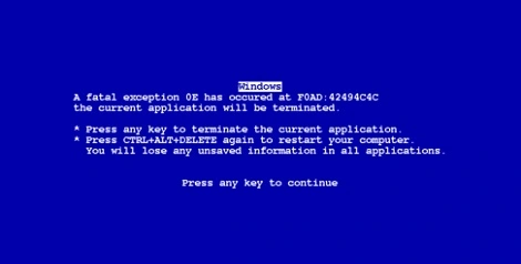 Blue Screen of Death