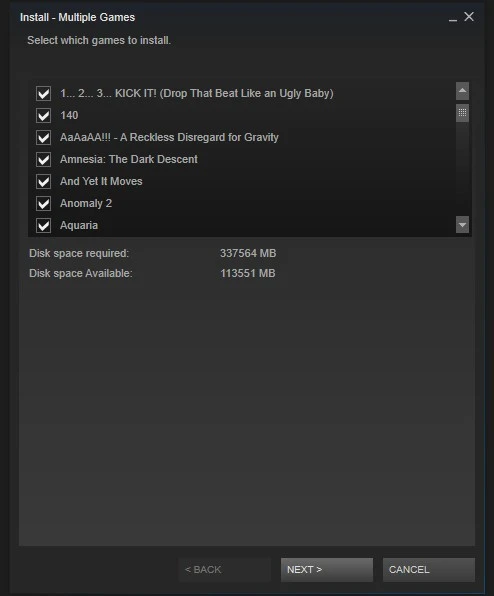 steam instalacja gier