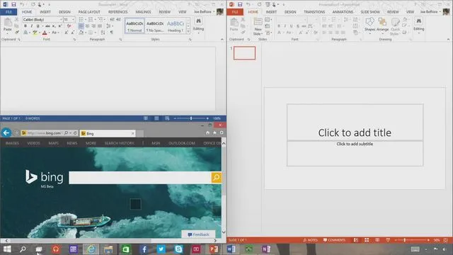 Windows 10 snap enhancements