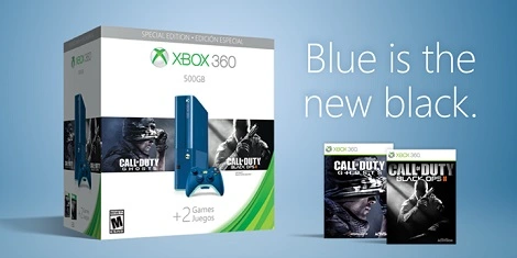 xbox 360 niebieski