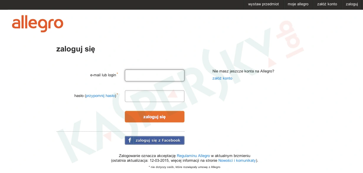 phishing allegro maj 2015 strona