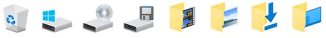 Windows 10 build 10130 ikony