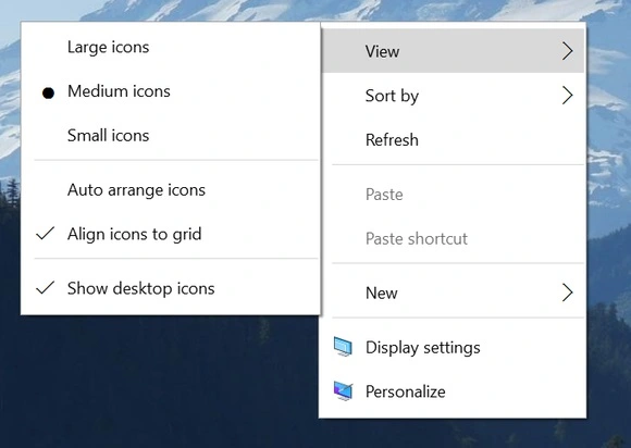 windows-10-menu kontekstowe