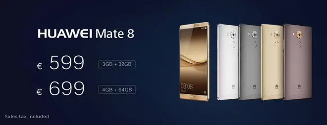 Huawei Mate 8 Cena