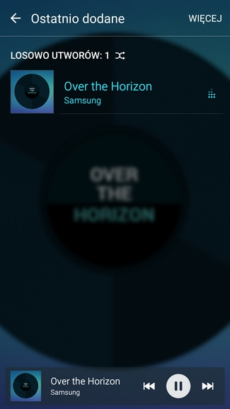 Galaxy A5 2016 - odtwarzacz muzyki