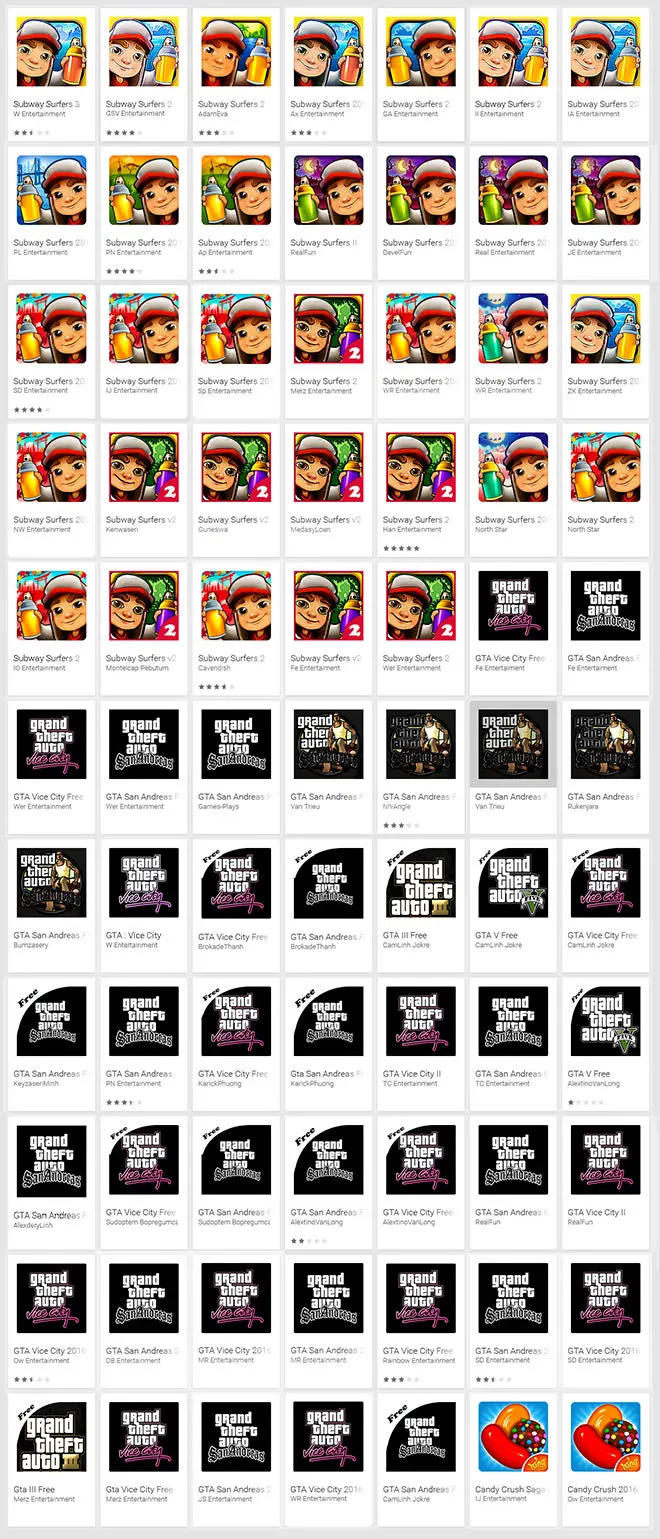 Aplikacje zainfekowane Porn clickerem