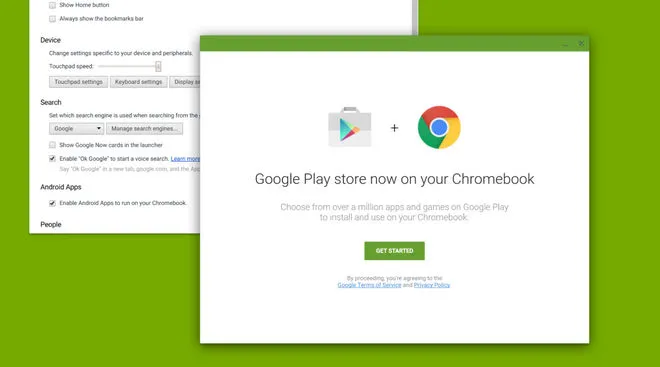 Google Play na Chrome OS