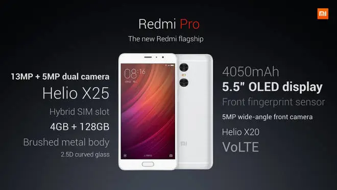 RedmiPro specyfikacja