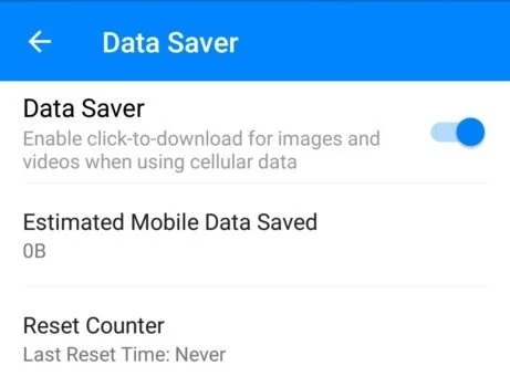 messenger data saver