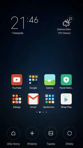 Mi 5s ust ekranu