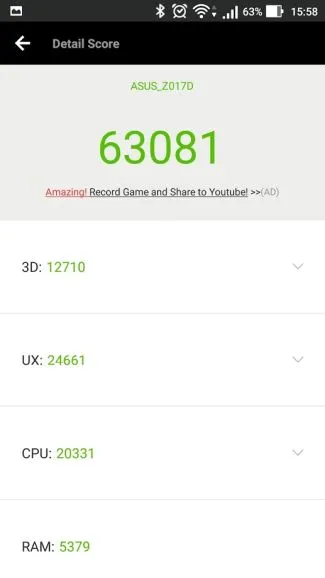 Zenfone 3 Antutu Benchmark
