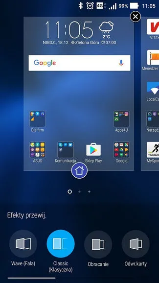 Ustawienia ekranu głównego