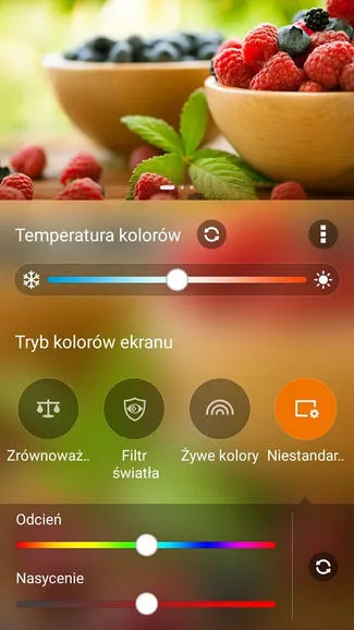 Temperatura kolorów - niestandardowa