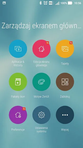 Zarządzanie ekranem głównym