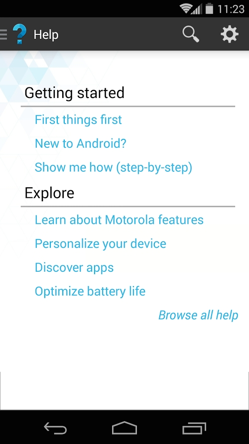 Motorola Help